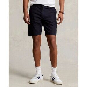 Polo Ralph Lauren Mens 7-Inch Slim Fit Dobby Shorts Collection Navy Size 30